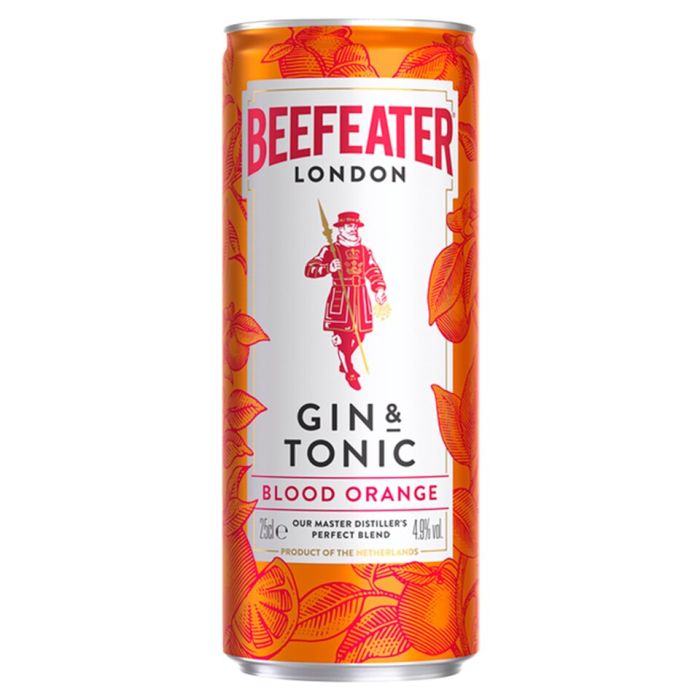 Джин Beefeater / Бифитър с Тоник Червен Портокал КЕН - 0,250 л.