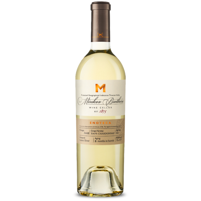 Вино Minkov Brothers / Братя Минкови ЕНОТЕКА Шардоне - 0,750 л.