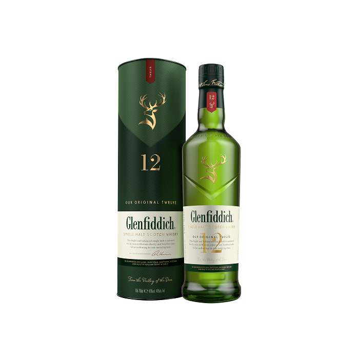 Уиски Glenfiddich / Гленфидих 12 - Годишно - 0,700 л.