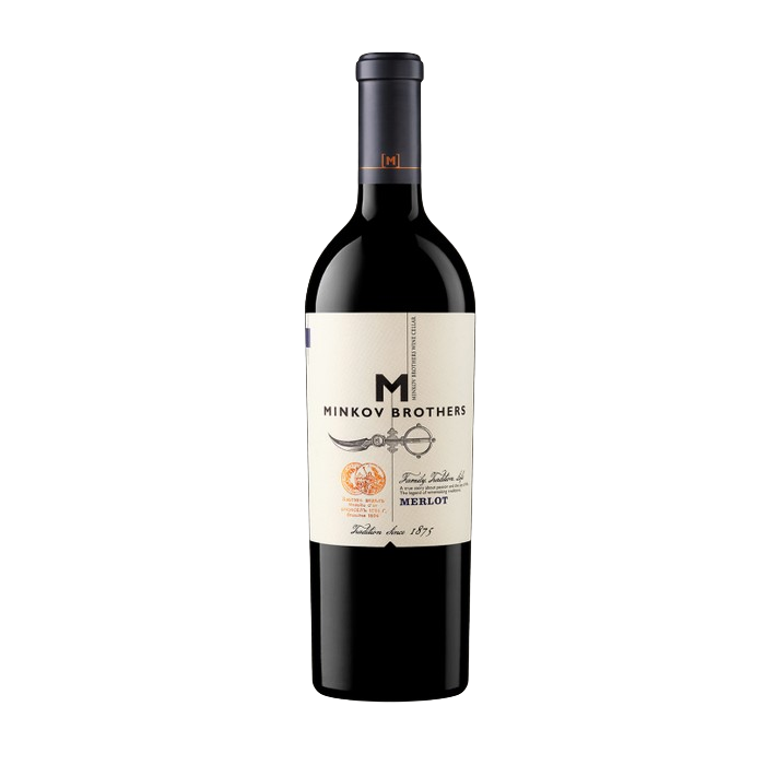 Вино Minkov Brothers / Братя Минкови Мерло - 0,750 л.