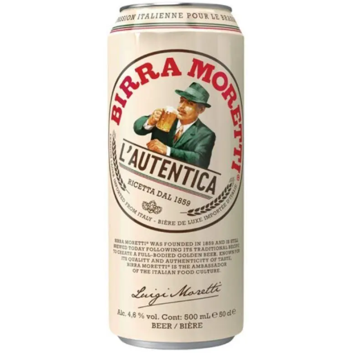 Birra Moretti / Бира Морети КЕН - 0,500 л.