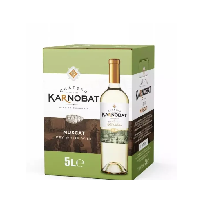 Вино Шато Карнобат Мускат - 5,000 л.