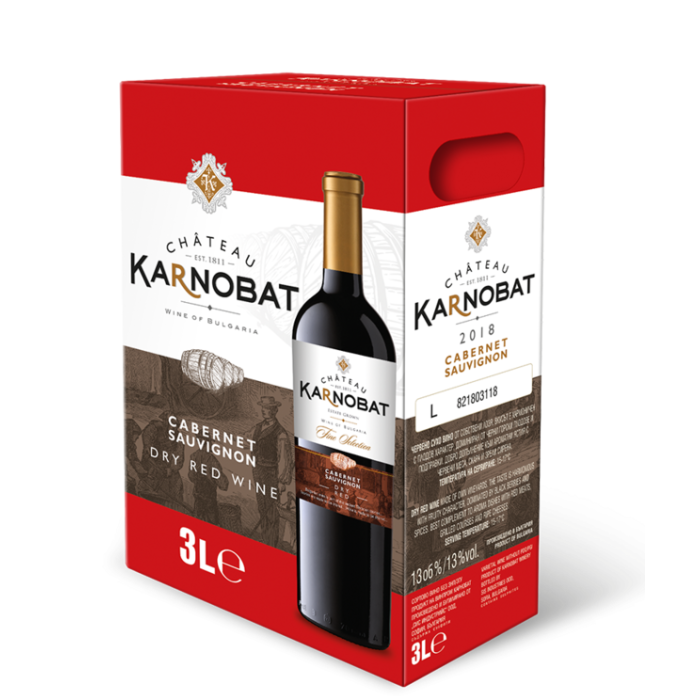 Вино Шато Карнобат Каберне Совиньон - 3,000 л.
