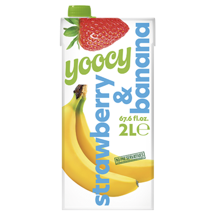 Yoccy / Йоси Плодова Напитка от Ягода и Банан - 2,000 л.