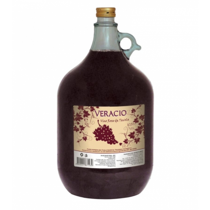 Червено Вино Veracio / Верачио - 5,000 л.