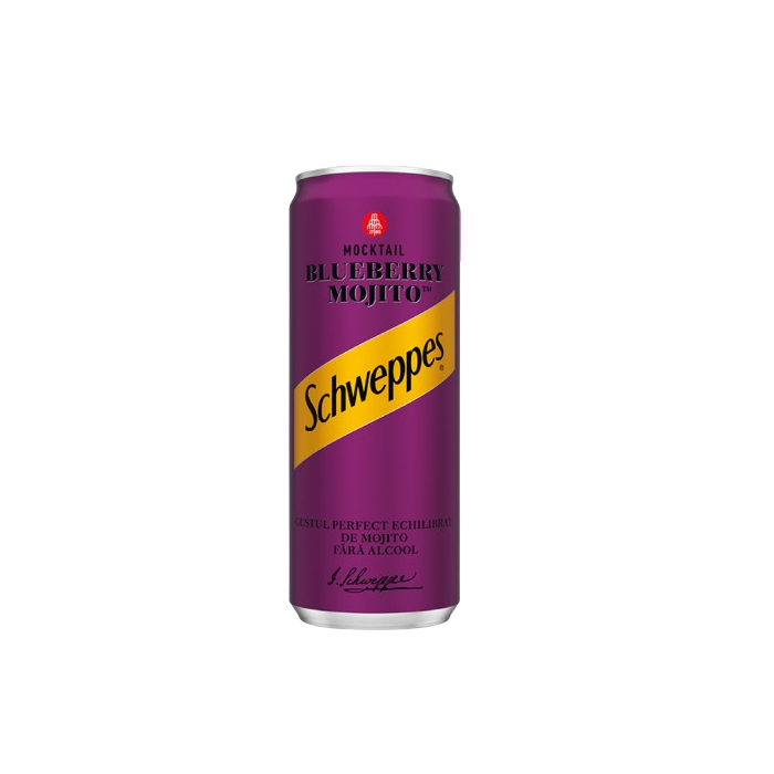 Schweppes / Швепс Blueberry Mojito КЕН - 0,330 л.