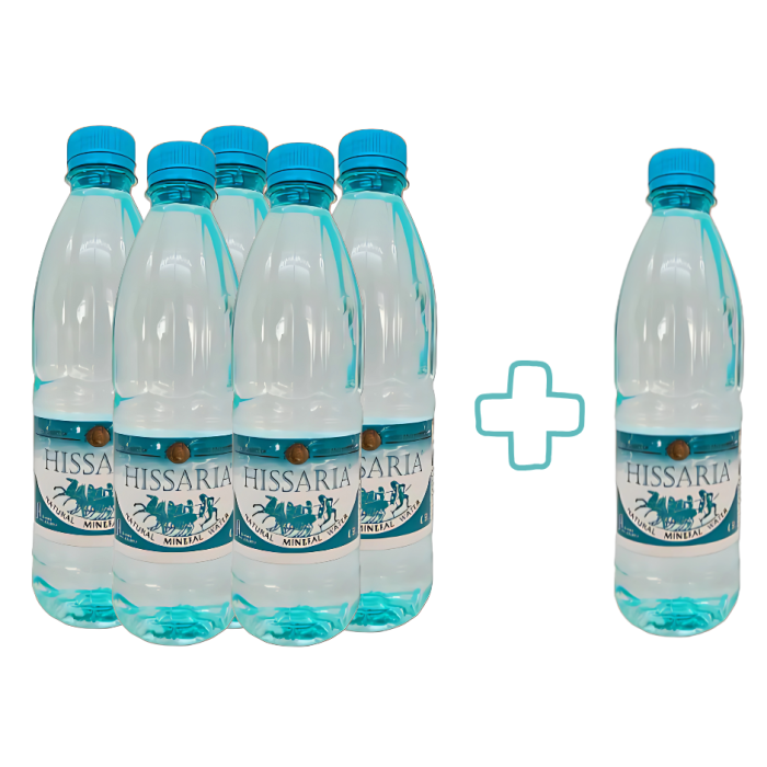 Вода Хисаря (Промо Пак 5+1) - 0,500 л.