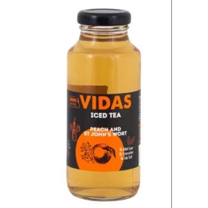 Студен чай Vidas / Видас с Праскова и Жълт Кантарион - 0,250 л.