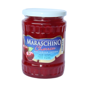 Коктейлни череши тип Мараскино - 630 гр.
