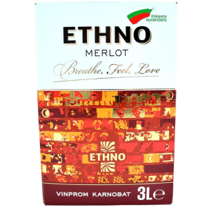 Вино Ethno / Етно Mерло - 3,000 л.