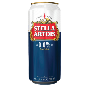 Бира Stella Artois / Стела Артоа КЕН 0,00% - 0,500 л.